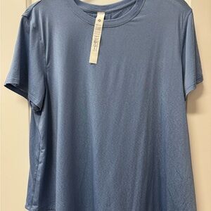 lululemon athletica Blue Short Sleeve Tee